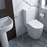 Arezzo Compact Close Coupled Comfort Height Toilet + Soft Close Seat
