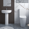 Arezzo Compact Close Coupled Comfort Height Toilet + Soft Close Seat