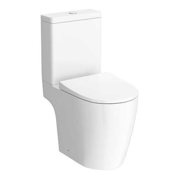 Arezzo Compact Close Coupled Toilet + Soft Close Seat