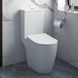Arezzo Compact Close Coupled Toilet + Soft Close Seat
