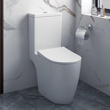 Arezzo Compact Close Coupled Toilet + Soft Close Seat  