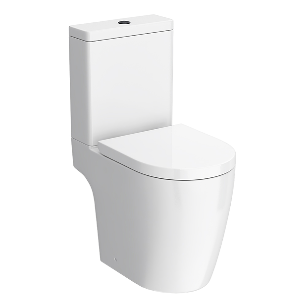 SHOP the Arezzo Compact Close Coupled Toilet with Soft Close Seat (Matt