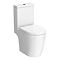 Arezzo Compact Close Coupled Toilet with Soft Close Seat (Matt Black Flush + Hinges)