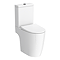 Arezzo Compact Close Coupled Toilet with Soft Close Seat (Matt Black Flush + Hinges)