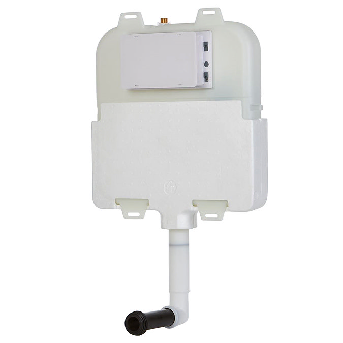 Arezzo Compact Concealed Cistern with Bronze Flush Plate - Round Buttons