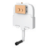 Arezzo Compact Concealed Cistern with Bronze Flush Plate - Round Buttons