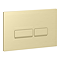 Arezzo Compact Concealed Cistern with Brushed Brass Flush Plate - Square Buttons