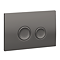 Arezzo Compact Concealed Cistern with Brushed Gunmetal Grey Flush Plate - Round Buttons