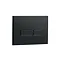 Arezzo Compact Concealed Cistern with Matt Black Flush Plate - Square Buttons  Profile Large Image