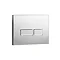 Arezzo Compact Concealed Cistern with Polished Chrome Flush Plate - Square Buttons  Profile Large Im