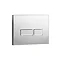 Arezzo Compact Concealed Cistern with Polished Chrome Flush Plate - Square Buttons Profile Large Im