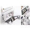 Arezzo Compact Concealed Cistern with Polished Chrome Flush Plate - Square Buttons In Bathroom Larg