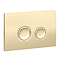 Arezzo Compact Concealed Cistern with Gold Flush Plate - Round Buttons