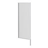 Arezzo Concealed Urinal Pack with 2 x Urinal Bowls + Chrome Frame Glass Partition  Feature Large Ima