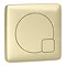 Arezzo Concealed WC Cistern inc. Brushed Brass Square Flush Plate  Standard Large Image
