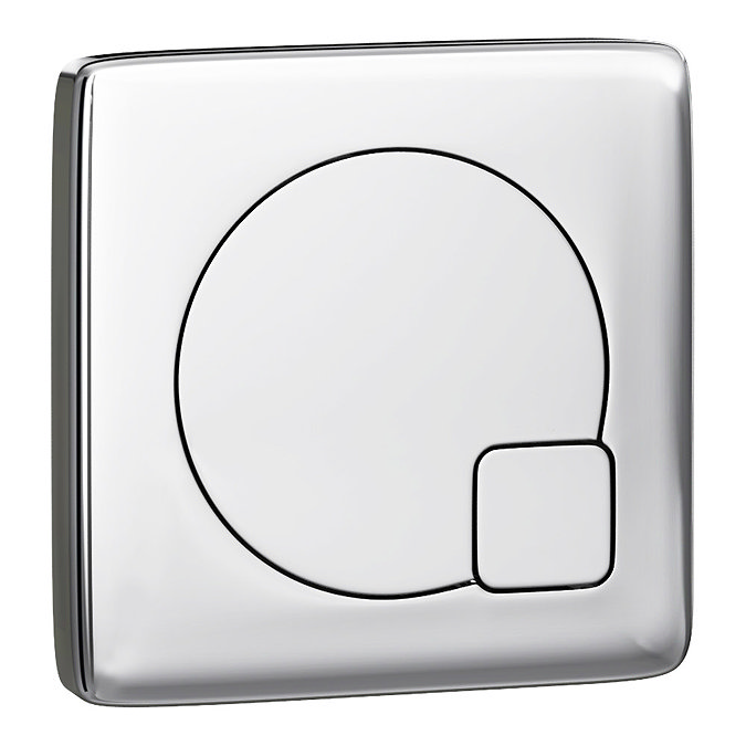 Arezzo Concealed WC Cistern inc. Chrome Square Flush Plate  In Bathroom Large Image