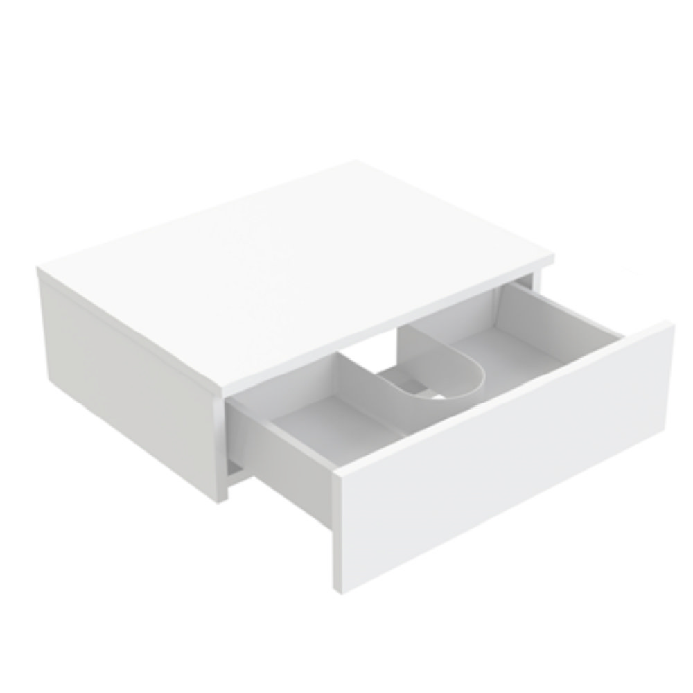 Arezzo 600 Matt White Wall Hung Countertop Unit (Excludes Basin ...