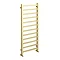 Arezzo Cube Brushed Brass 1200 x 500 Heated Towel Rail  Feature Large Image
