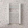 Arezzo Cube Matt White 800 x 500 Heated Towel Rail  Profile Large Image