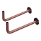 Arezzo Curved Pair Angled Antique Copper 15mm Pipe Kit for Radiator Valves