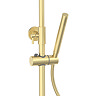 Arezzo Deluxe Cool Touch Round Thermostatic Shower (300mm Head - Brushed Brass)