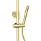 Arezzo Deluxe Cool Touch Round Thermostatic Shower (300mm Head - Brushed Brass)
