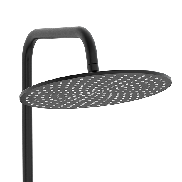 Arezzo Deluxe Cool Touch Round Thermostatic Shower (300mm Head Matt