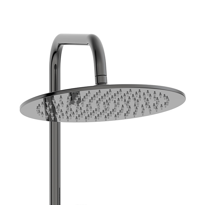 Arezzo Deluxe Cool Touch Round Thermostatic Shower (300mm Head - Twilight)