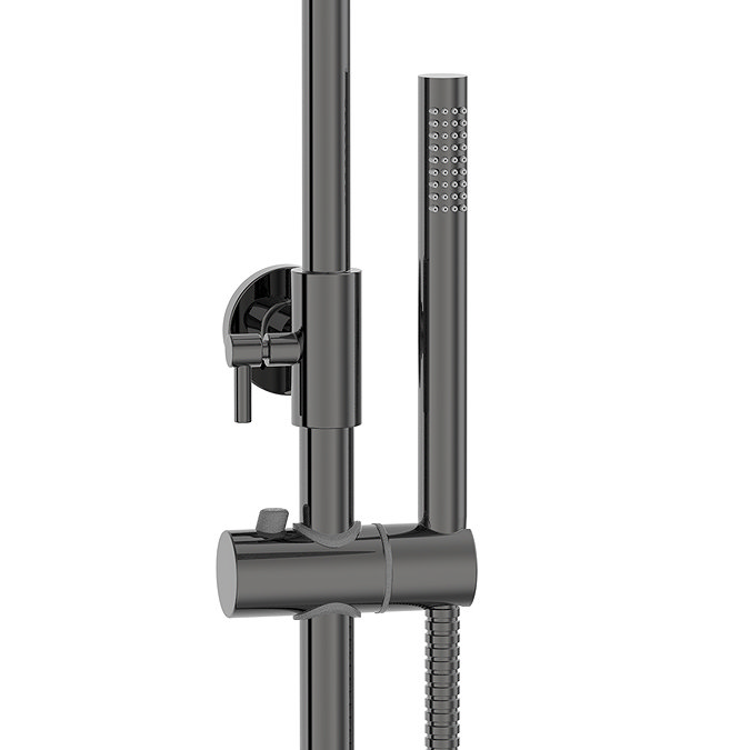 Arezzo Deluxe Cool Touch Round Thermostatic Shower (300mm Head - Twilight)