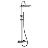 Arezzo Deluxe Cool Touch Round Thermostatic Shower (300mm Head - Twilight)