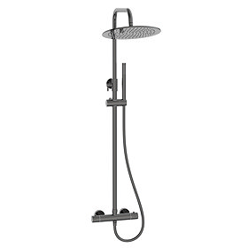 Arezzo Deluxe Cool Touch Round Thermostatic Shower (300mm Head - Twilight)