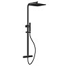 Arezzo Deluxe Cool Touch Square Thermostatic Shower (300 x 300mm Head - Matt Black)
