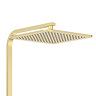 Arezzo Deluxe Cool Touch Square Thermostatic Shower (300 x 300mm Head - Brushed Brass)