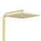 Arezzo Deluxe Cool Touch Square Thermostatic Shower (300 x 300mm Head - Brushed Brass)