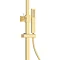 Arezzo Deluxe Cool Touch Square Thermostatic Shower (300 x 300mm Head - Brushed Brass)