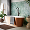 Arezzo Double Ended Freestanding Bath Copper Effect Finish (1700 x 800mm) with Waste