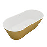 Arezzo Double Ended Freestanding Bath Gold Effect Finish (1700 x 800mm) with Waste