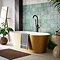 Arezzo Double Ended Freestanding Bath Gold Effect Finish (1700 x 800mm) with Waste