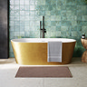 Arezzo Double Ended Freestanding Bath Gold Effect Finish (1700 x 800mm) with Waste