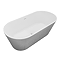 Arezzo Double Ended Freestanding Bath Silver Effect Finish (1700 x 800mm) with Waste