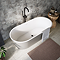 Arezzo Double Ended Freestanding Bath Silver Effect Finish (1700 x 800mm) with Waste