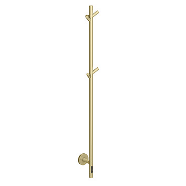 Arezzo Electric Towel and Robe Hanging Bar - Brushed Brass