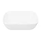 Arezzo Floating Basin Shelf with Drawer - Matt White - 600mm inc. Curved Rectangular Basin  Standard