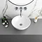 Arezzo Floating Basin Shelf with Drawer - Matt White - 600mm inc. Round Basin Standard Large Image