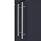 Arezzo Floor Standing Countertop Vanity Unit - Matt Blue - 600mm with Industrial Style Chrome Handle