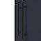 Arezzo Floor Standing Vanity Unit - Matt Blue - 500mm with Industrial Style Black Handles  Feature L