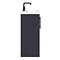 Arezzo Floor Standing Vanity Unit - Matt Blue - 600mm with Industrial Style Black Handles  Newest Large Image