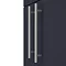 Arezzo Floor Standing Vanity Unit - Matt Blue - 600mm with Industrial Style Chrome Handles  Feature 
