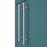 Arezzo Floor Standing Vanity Unit - Matt Green - 500mm with Industrial Style Chrome Handles  Feature Large Image