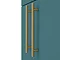 Arezzo Floor Standing Vanity Unit - Matt Green - 600mm with Industrial Style Brushed Brass Handles  Feature Large Image